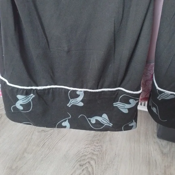 NEW Baby Phat Ladies Black Loungewear Pajama Top & Pants Set Sz Large - Picture 11 of 16